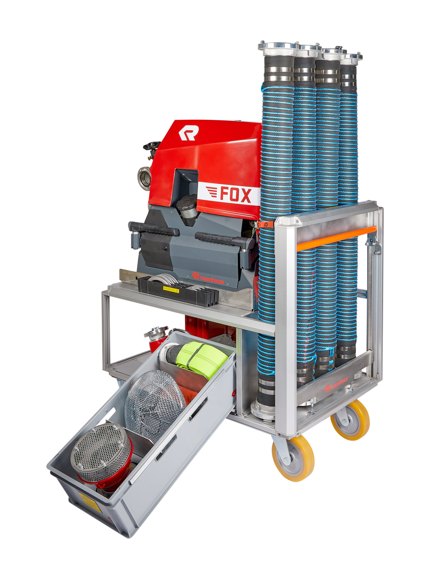 RTE RC Suction Point 1200, 2 x cone breake, 2 x swivel castor, H=1150 - Image 6