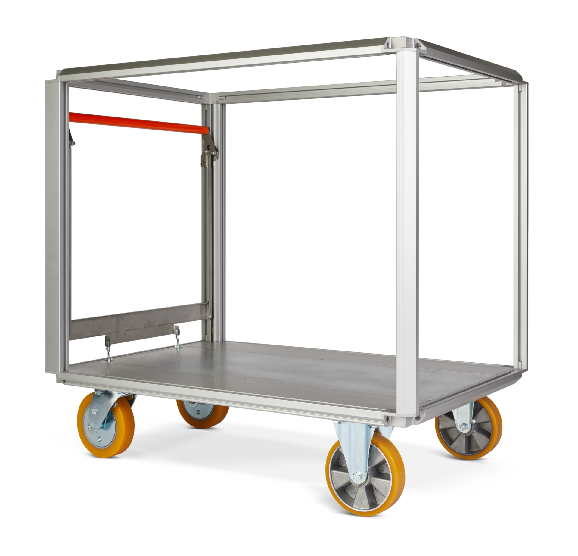 Bracket for cylindrical parts, for safe transport in vehicles.